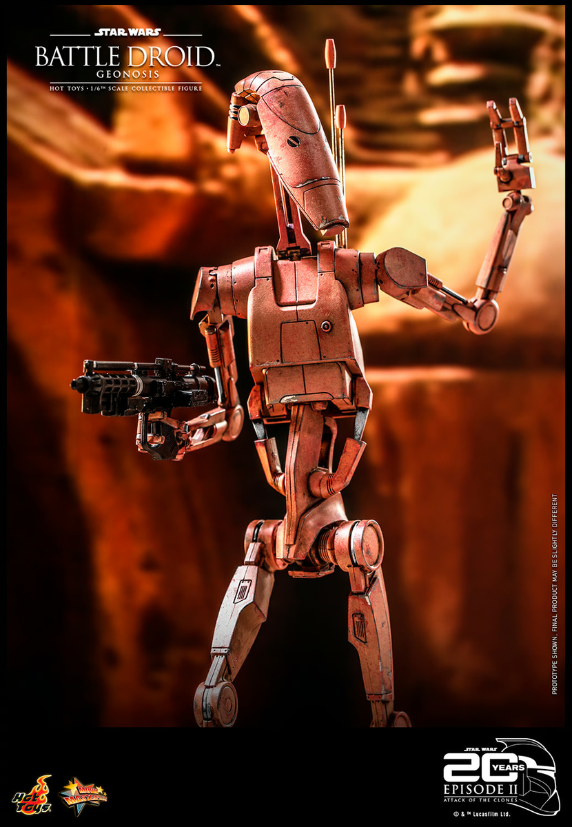 1/6 Star Wars AOTC Battle Droid (Geonosis) Figure Hot Toys