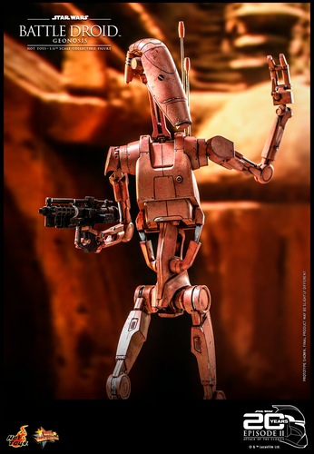 1/6 Star Wars AOTC Battle Droid (Geonosis) Figure Hot Toys 911038 MMS649 - Picture 2 of 9