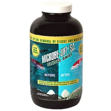 Microbe-Lift Sludge Away 32 oz-pond-debris-removes muck-fish safe-bio-degradable