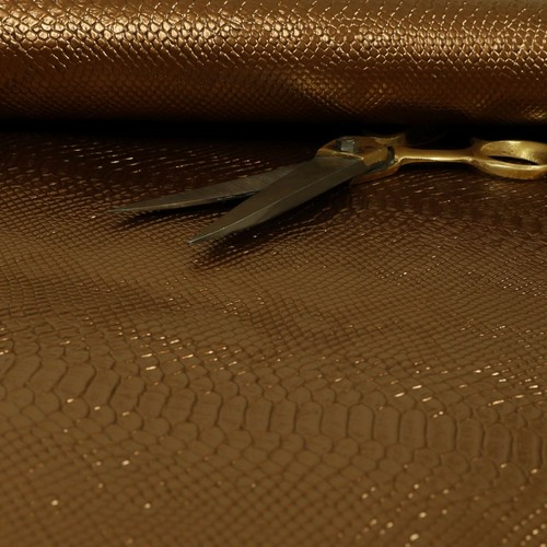 Fire Treated Textured Snake Skin Vinyl Faux Leather Fabric For Upholstery Craft - Picture 36 of 36