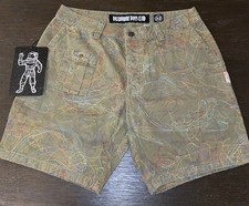  235 NWT Men's 32 BILLIONAIRE BOYS CLUB BB Mix Up Shorts in Olive Drab 8  Inseam