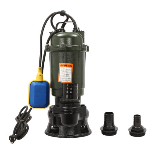 Sewage/Effluent Pump Ejector Pump 0.5 HP Submersible Basement Sewer Pump Sump