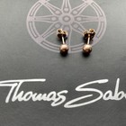 Genuine Thomas Sabo Sterling Silver 925 Rose Gold Plated Ball Stud Earrings