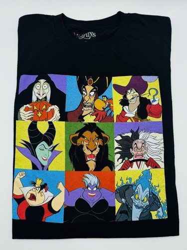 Disney Villains Men’s Black Graphic Shirt Size XL - 第 1/1 張圖片