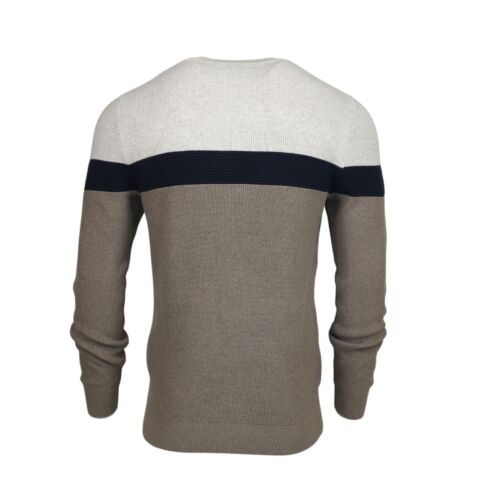 Maglione maglione uomo 100% cotone cavo girocollo maglia spessa pullover 60-05 - Foto 4 di 9