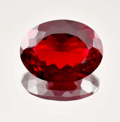 Flawless 20 x 14 MM Flawless Natural Red Blood Ruby Loose Gemstone GIT Certified