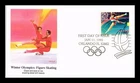 DR JIM STAMPS US COVER WINTER OLYMPICS FIGURE SKATING FIRST DAY ISSUE FLEETWOOD