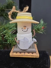 The Original S'mores Marshmallow Christmas Ornament Gardener Watering Midwest
