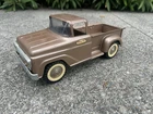 Vintage 1959 Brown Tonka Pickup Truck 13 Inch Long Pressed Steel Great Condition
