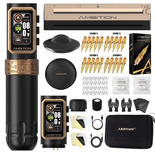 Ambition Epoch Wireless Tattoo Kit G1 Tattoo Stencil Printer & U1 Foot Switch - product listing photo
