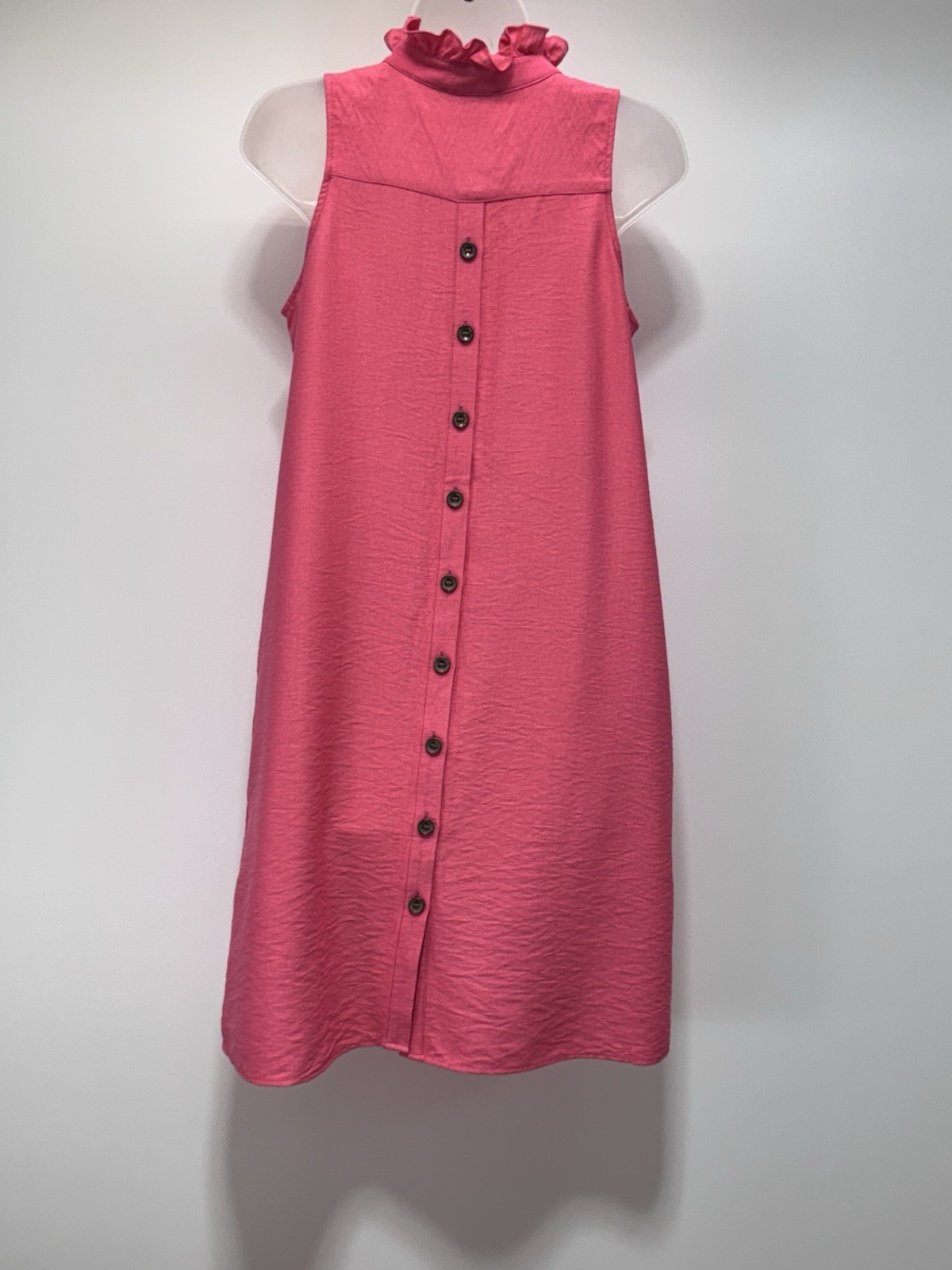 Boho Chic Button Back Pink Sheath Sleeveless Dres… - image 2