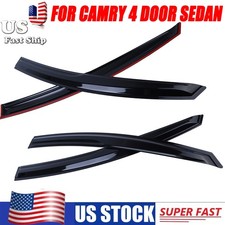 Full Set Wind Deflectors Window Vent Visors For Toyota Camry 4 Door Sedan 25-26