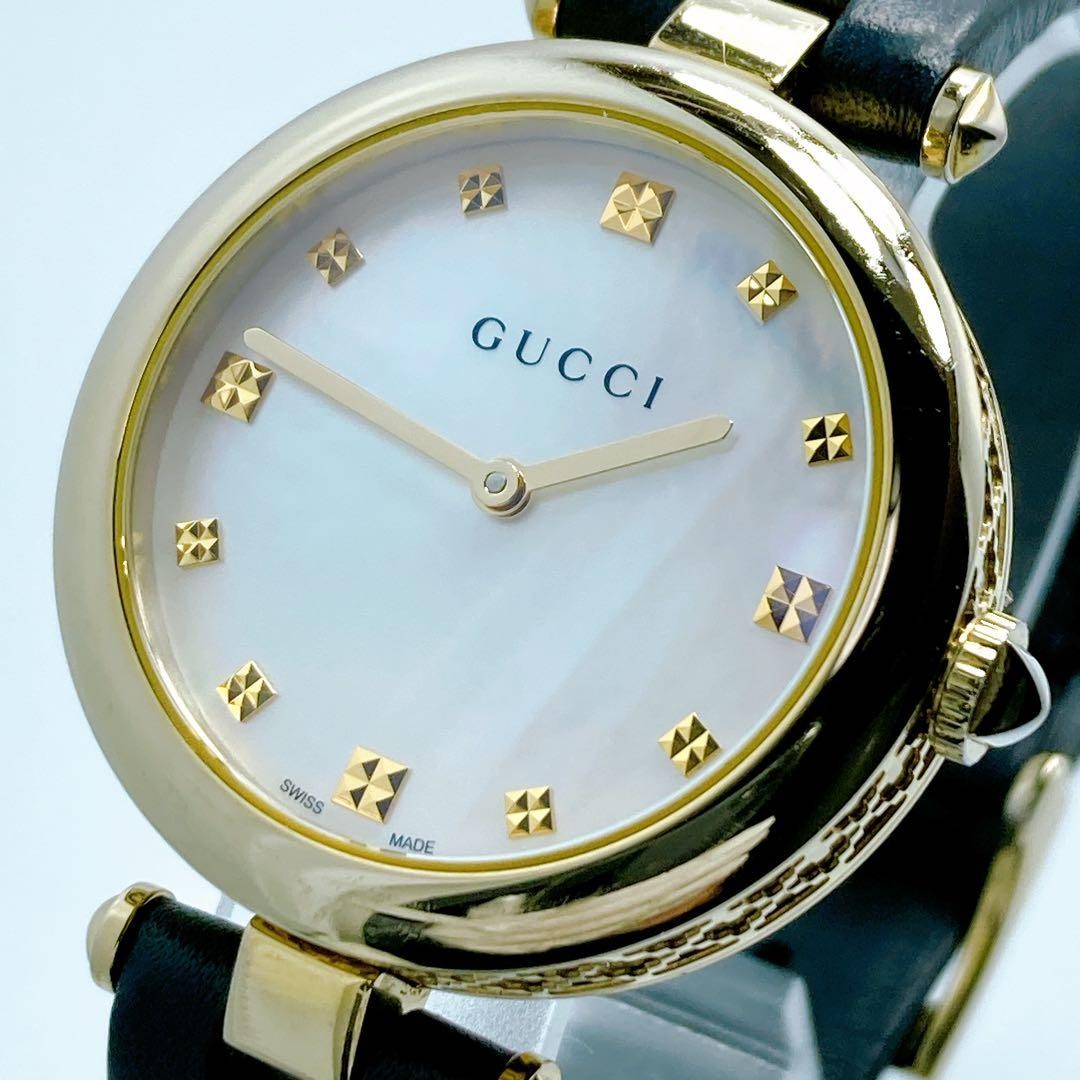 GUCCI Diamantissima 141.4 Round White Shell Dial Quartz Women's Watch