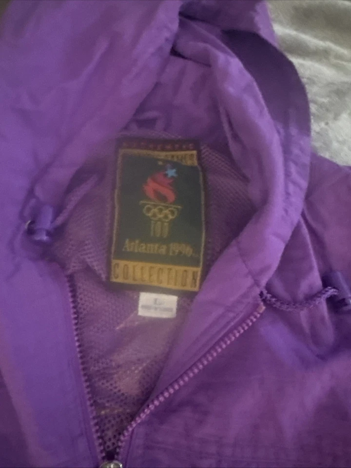 Chaqueta estilo cortavientos talla grande vintage 1996 chaqueta olímpica Foto 2 de 3