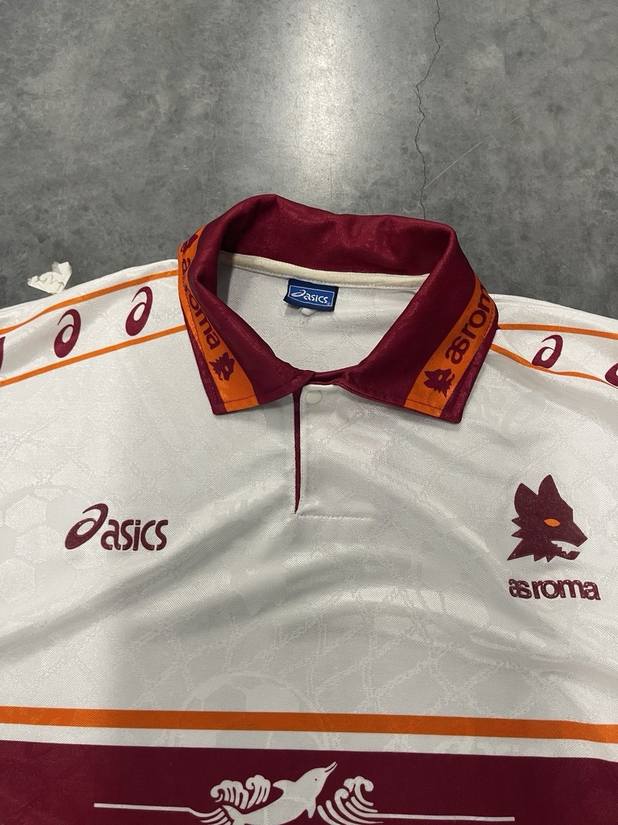 ウェア 90s 1994/1995 AS ROMA soccer game shirt 1994-95 Roma Home L/S Shirt - 8/10 - (L)