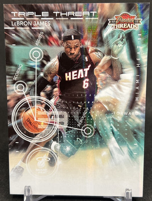 2010-11 Panini Threads #5 LeBron James Triple Threat Century Proof Silver /99 #d
