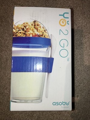 Asobu (YO2GOS-8955) YO2GO Yogurt Container, Blue
