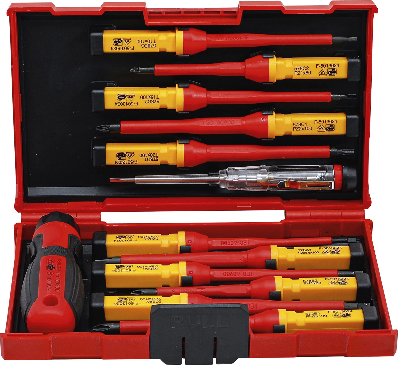 Kit Giraviti BGS 35814 per Elettricisti e Fai da Te Pro - 13 Pz VDE