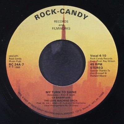 洋楽 C-SHARP C# SHARP: don't send me away / my turn to shine ROCK CANDY 7