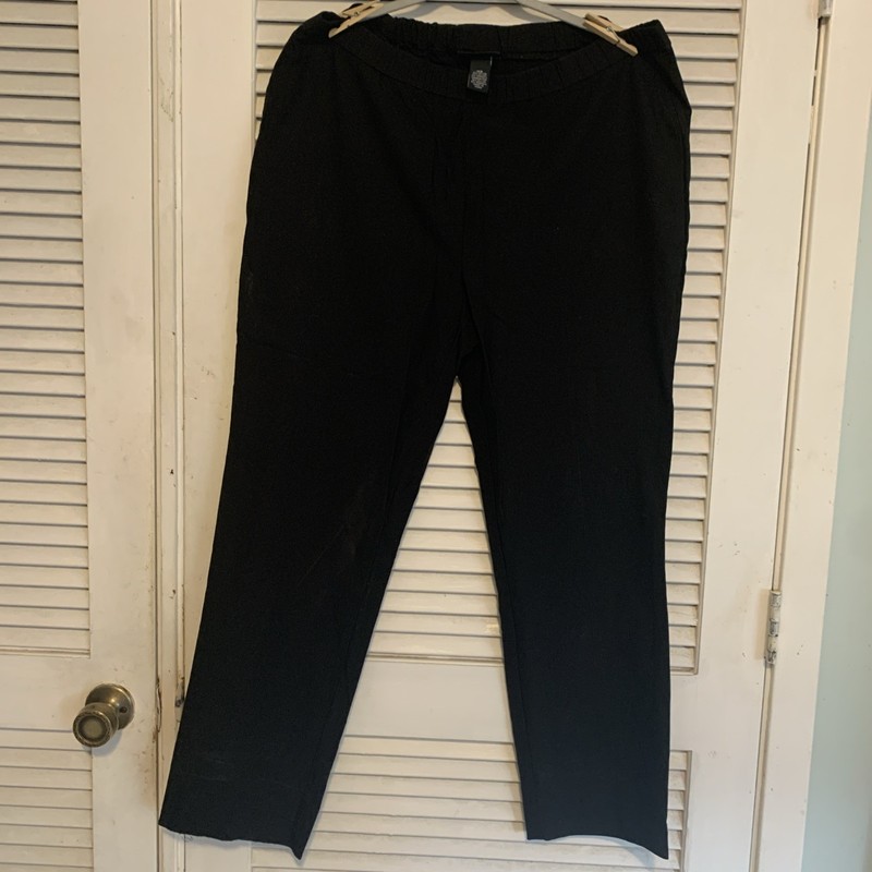 LADiES MAGGIE BARNES DK BLACK  COTTON BLEND PANTS SZ 18W