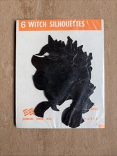 Vintage EUREKA Witch Silhouettes unused (new) sealed package of 6