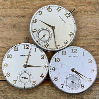 10s Hamilton Pocket Watch Movements Grade 921 21 Jewels Adjusted 5 Pos