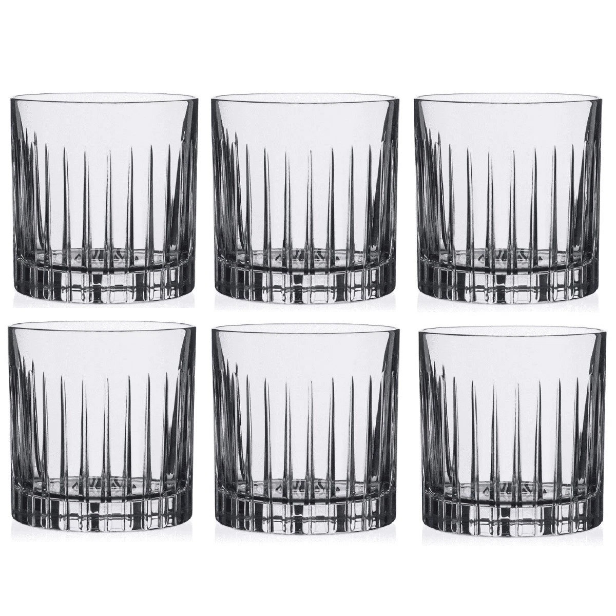 NEW RCR TIMELESS CRYSTAL LIQUOR GLASSES SET 310ml Lead Free Alcohol Scotch