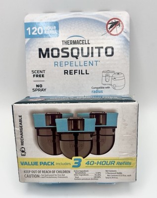 THERMACELL Radius Zone Mosquito Repellent | 3 Pack | 120 HOURS Total (40 Each)