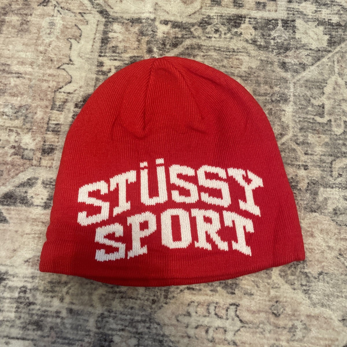 帽子 STUSSY sports BEANIE SKULLCAP 26ss Stussy Sport Jacquard Skullcap Beanie - Red - OS | eBay