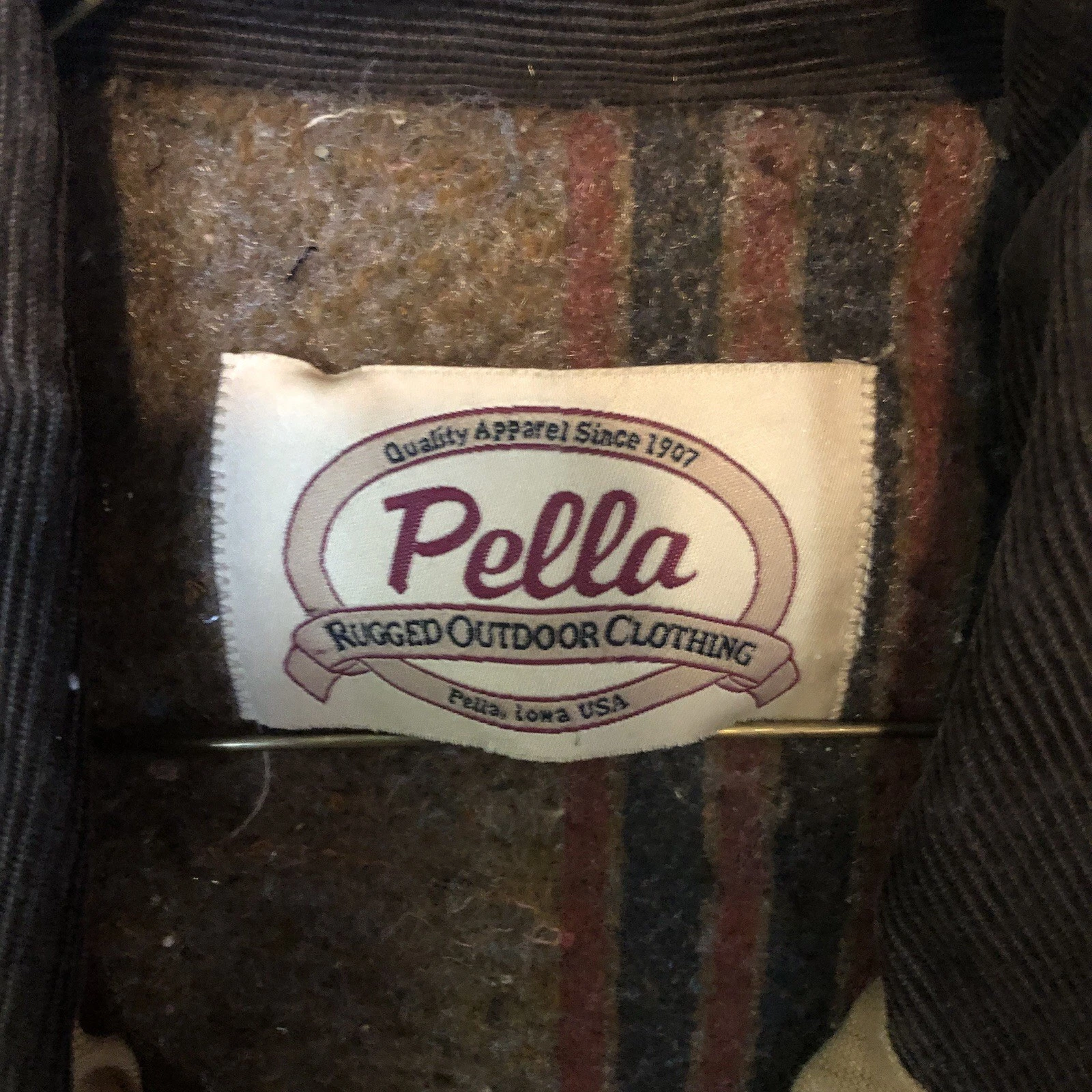 Vintage Paella Canvas Coat- Birmingham Iron Workers Union- Size L- Made USA - product detail image 3