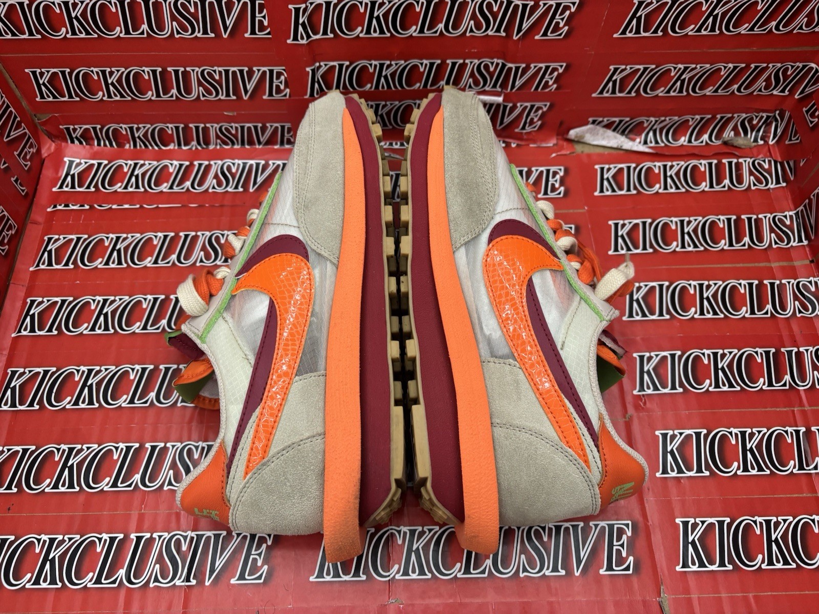 SACAI X NIKE Taglia 9 Nike Sacai x Clot x LDWaffle Net Orange Blaze EUR 42 5 DH1347100