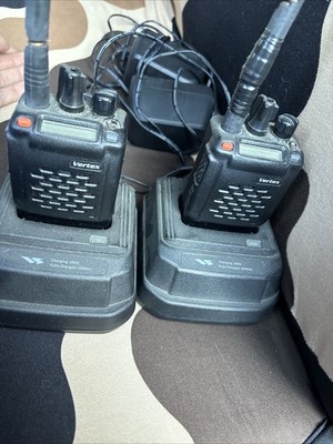 2 Old Radios Vertex Radio And Chargers For Both