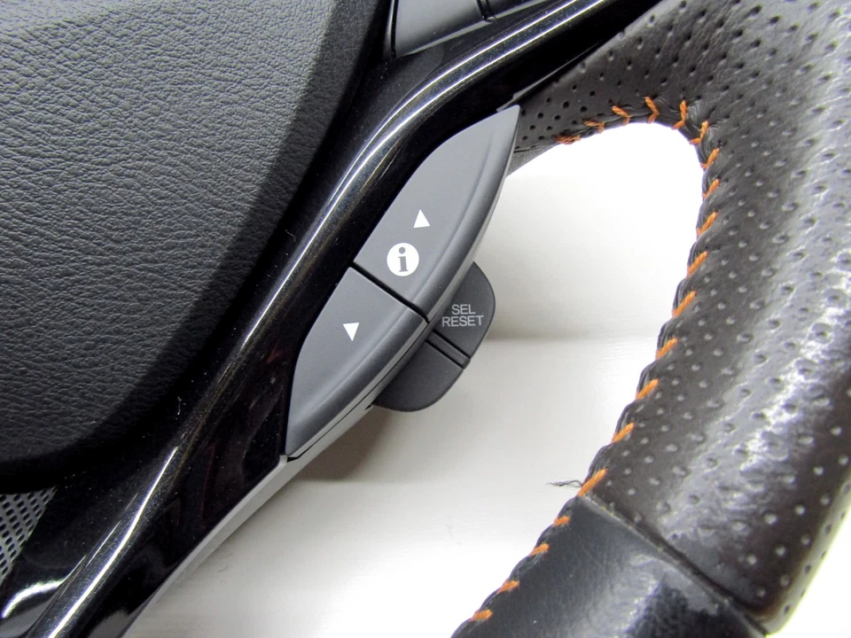 Manija del volante de cuero genuino Honda Fit Shuttle GP2 GG7 GE6 GE7 GE8 JDM Foto 4 de 4