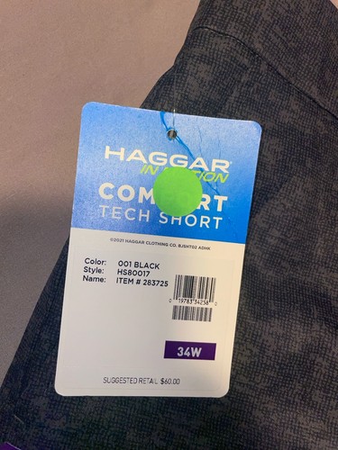 Haggar In Motion Lot Of 2 Mens Size 34 Perfirmance Utility Shorts Active Golf - Picture 4 of 13