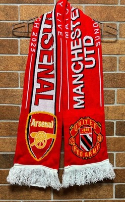 MANCHESTER UNITED VS ARSENAL FOOTBALL MATCH DAY LIVE 2025 SCARF SCARVES