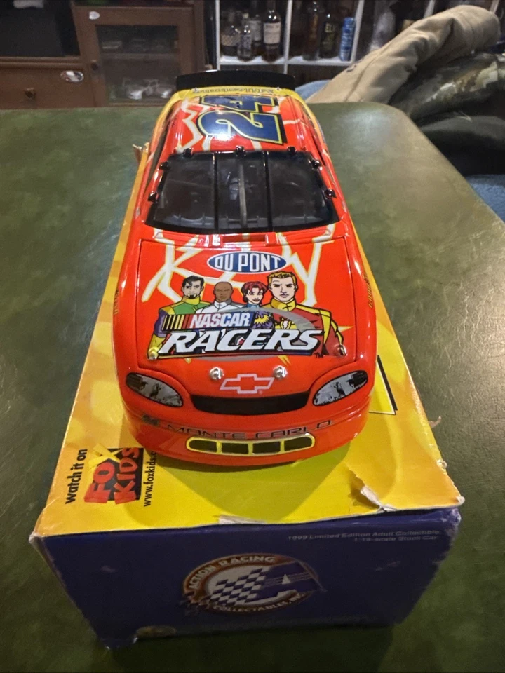 Acción diecast Jeff Gordon 1999 Nascar Racers escala 1/18 #24 DuPont Foto 2 de 4