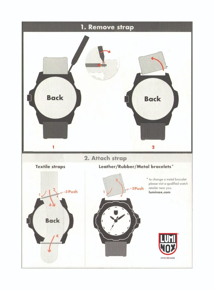 Banda Luminox Original 23mm 3050 3150 3080 3950 8400 8800 NAVY SEAL EVO Plateada Foto 4 de 4