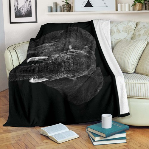 Elephant Plush Blanket - Picture 2 of 4