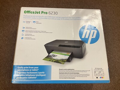 HP Officejet Pro 6230 Mobile Inkjet Printer, gray, New 