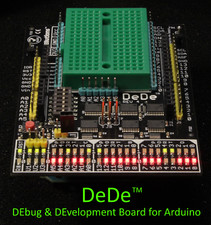DeDe DEbug & DEvelopment Shield for Arduino UNOs & Compatibles