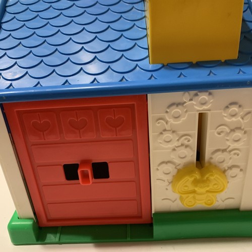 Fisher Price 1984 Discovery Cottage Vintage House RARE Blue Roof Red Door - Picture 5 of 7