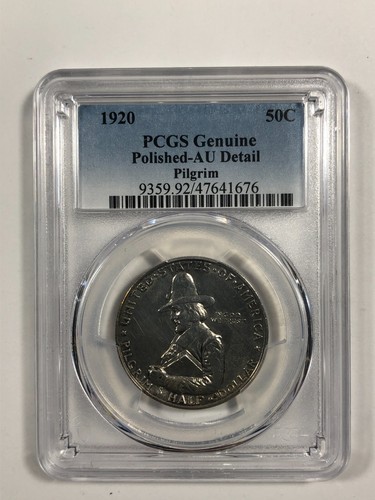 1920 Pilgrim Commemorative. PCGS AU Details. - Picture 3 of 5