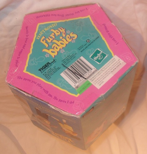 VINTAGE FURBY BABY 1999 TIGER ELEKTRONIK GELB UND ORANGE NEU IN GETRAGENER VERPACKUNG - Bild 4 von 4