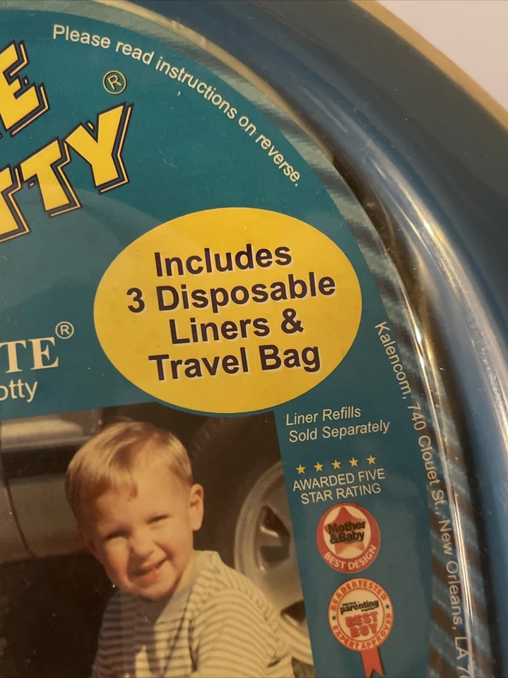 On The Go Potty Potette Portable Potty 18+months 3 liners & travel bag New - Image 3 of 4