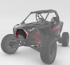 Pro Armor Aluminum Front Grille 2890406-293 - Indy Red - Polaris RZR Pro S / XP