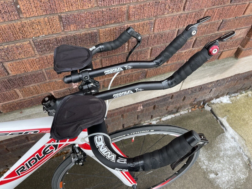 Bicicleta de carreras Ridley Dean RS Triatlón Tri TT Fibra de carbono Usada Excelente mediana Foto 2 de 4