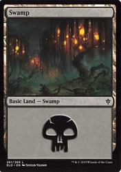 Swamp (261/269) Throne of Eldraine MTG Basic Land