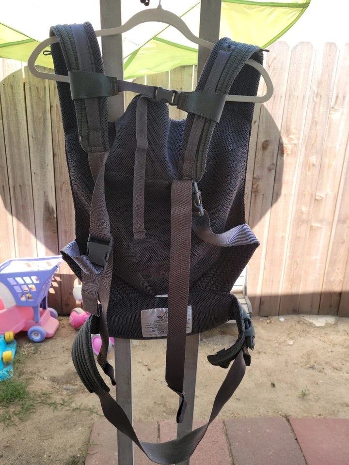 Porta-bebês ONYA Outback 15-45 lb caminhada laranja e cinza excelente - Imagem 4 de 4