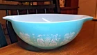 Vintage PYREX Amish Butterprint Cinderella Turquoise Mixing Bowl #444 - 4 Quart