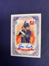 2021 Onyx Vintage Extended Drew Compton RC Blue Auto /400 - College Prospect 